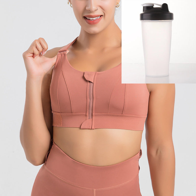 Front Zipper Seamless Push Up Bras