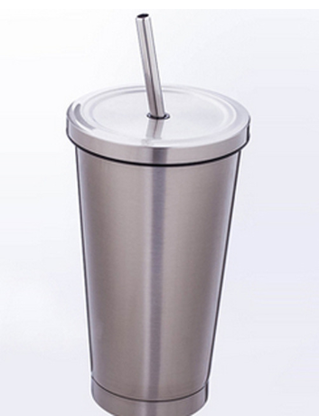 500ML Stainless Steel Tumbler with Straw Lids