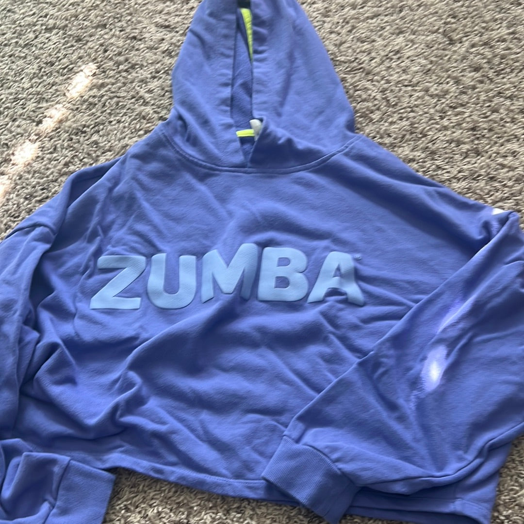 Zumba crop top hoodie.