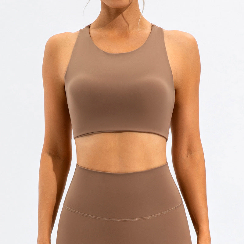 Elegant Back Shockproof Sport Bra
