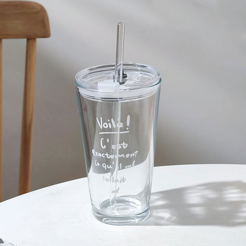 Household Glass Cup With Lid