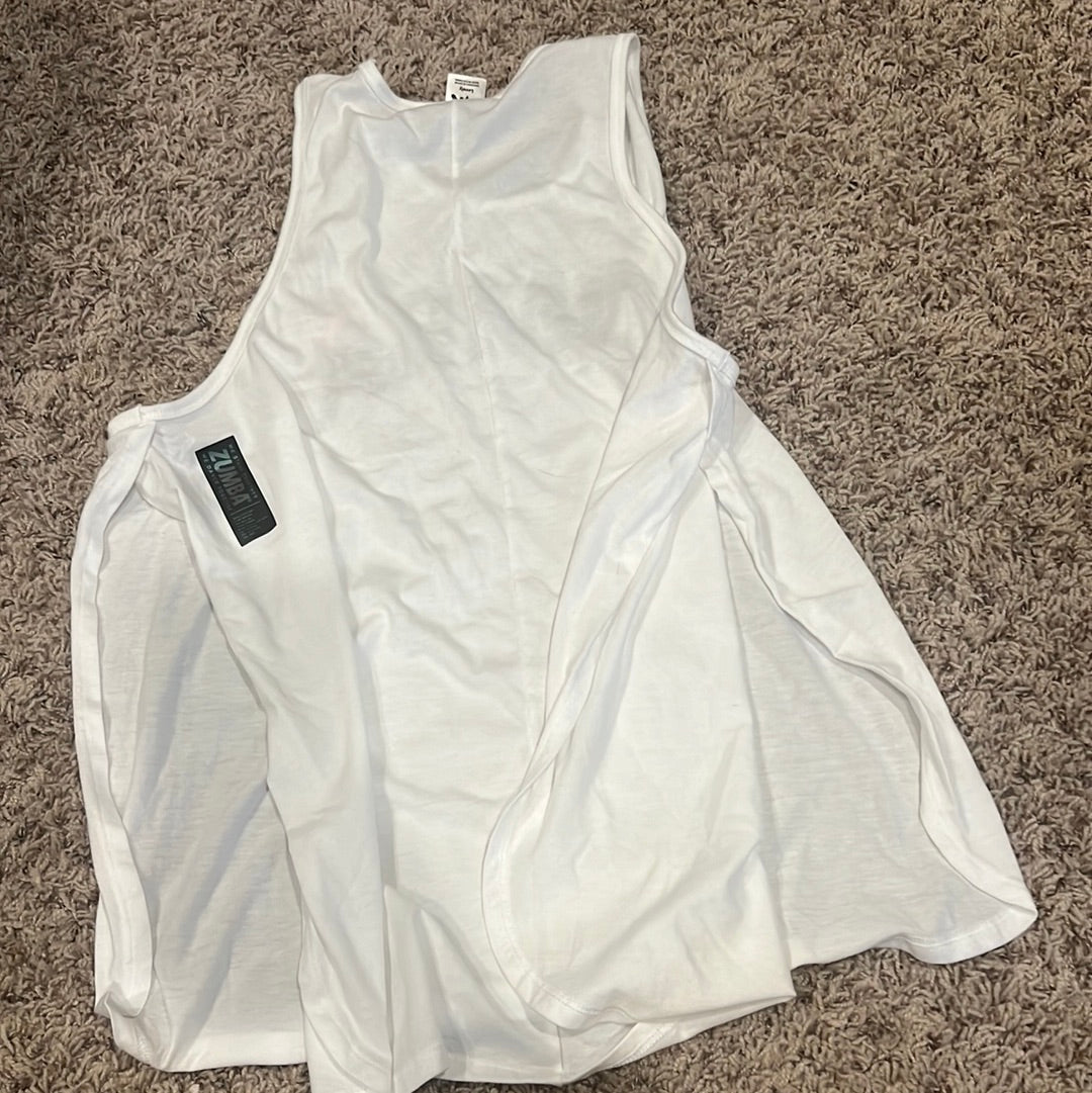 White Zumba tank