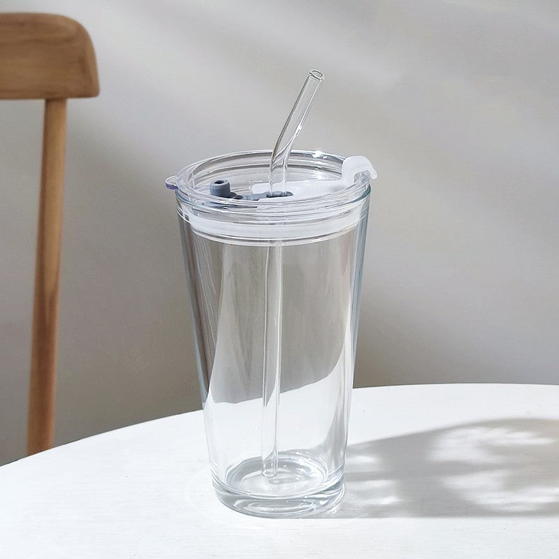 Household Glass Cup With Lid