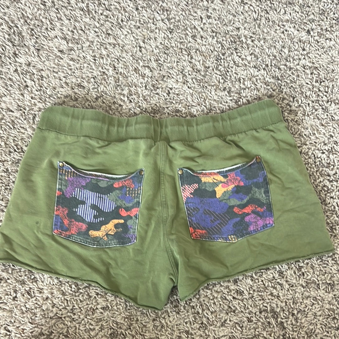 Green Camo Zumba Shorts